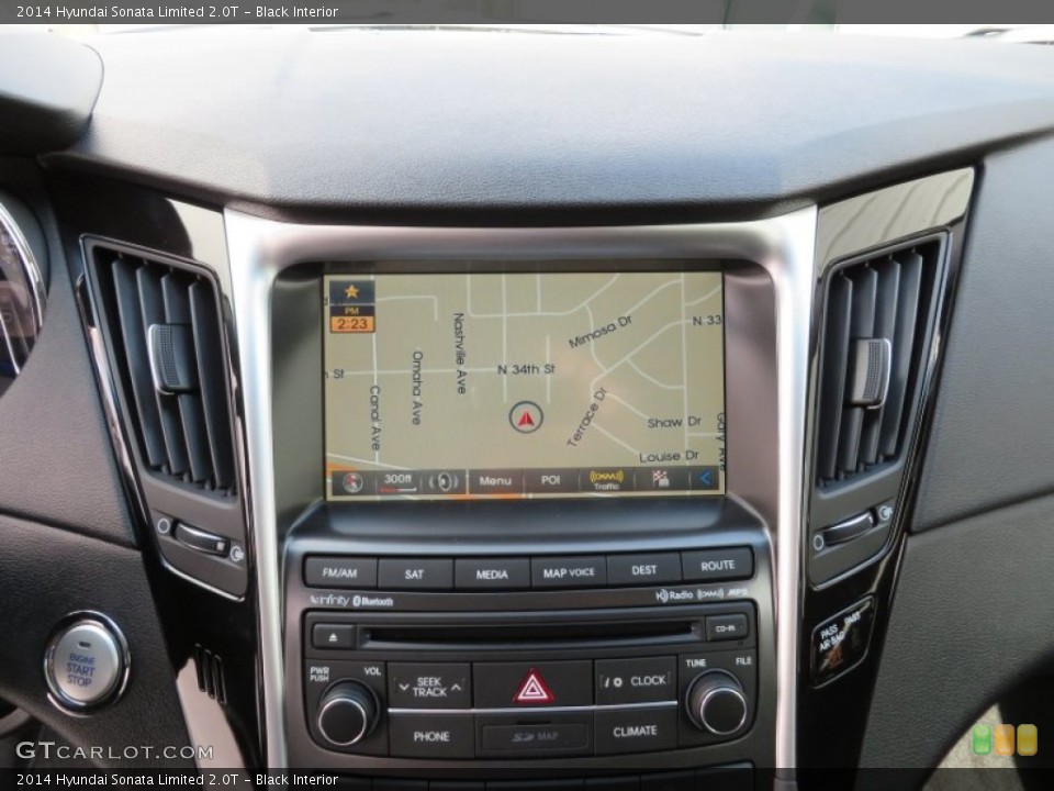 Black Interior Navigation for the 2014 Hyundai Sonata Limited 2.0T #87339262
