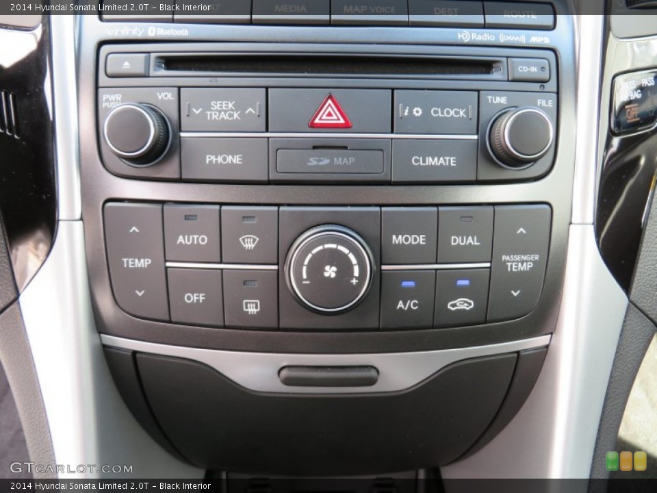 Black Interior Controls for the 2014 Hyundai Sonata Limited 2.0T #87339274