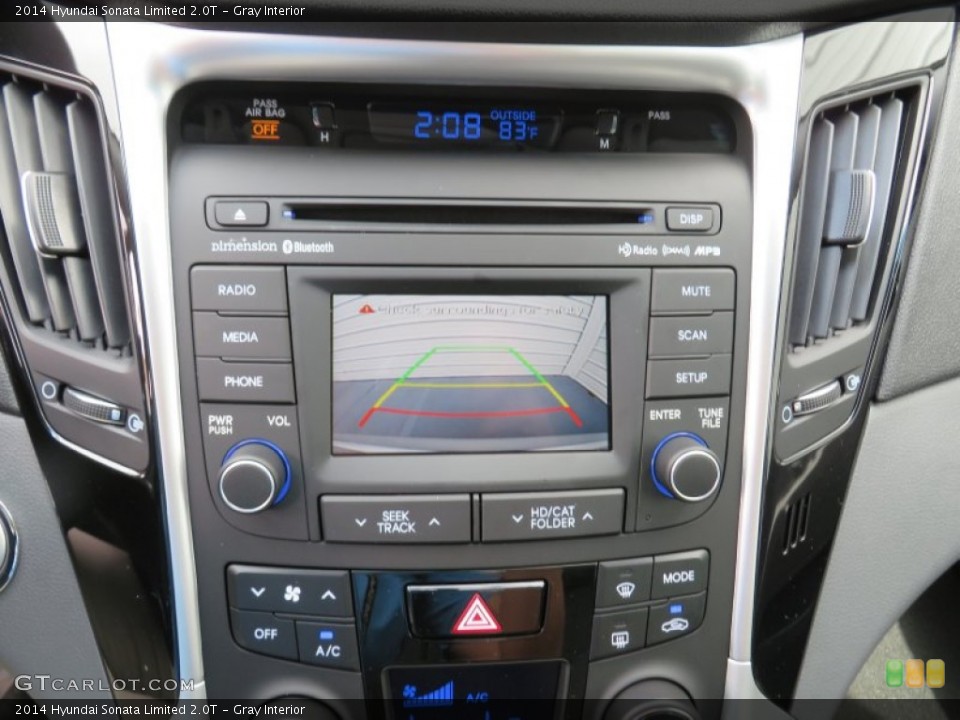 Gray Interior Controls for the 2014 Hyundai Sonata Limited 2.0T #87339619