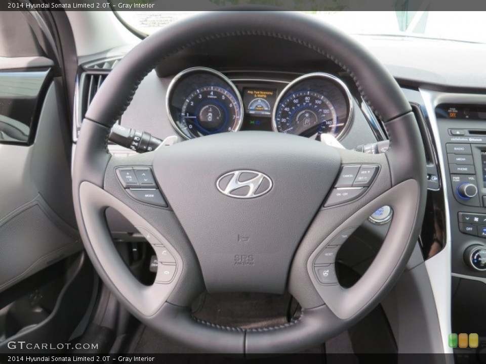 Gray Interior Steering Wheel for the 2014 Hyundai Sonata Limited 2.0T #87339652