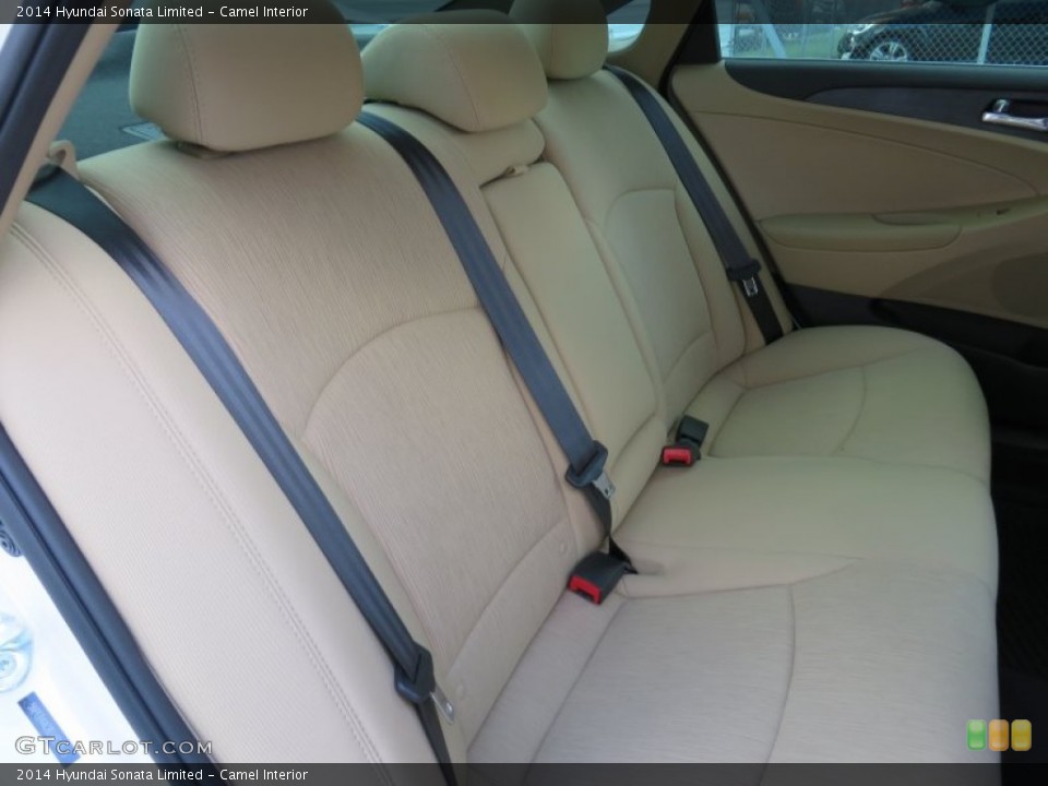 Camel Interior Rear Seat for the 2014 Hyundai Sonata Limited #87339886