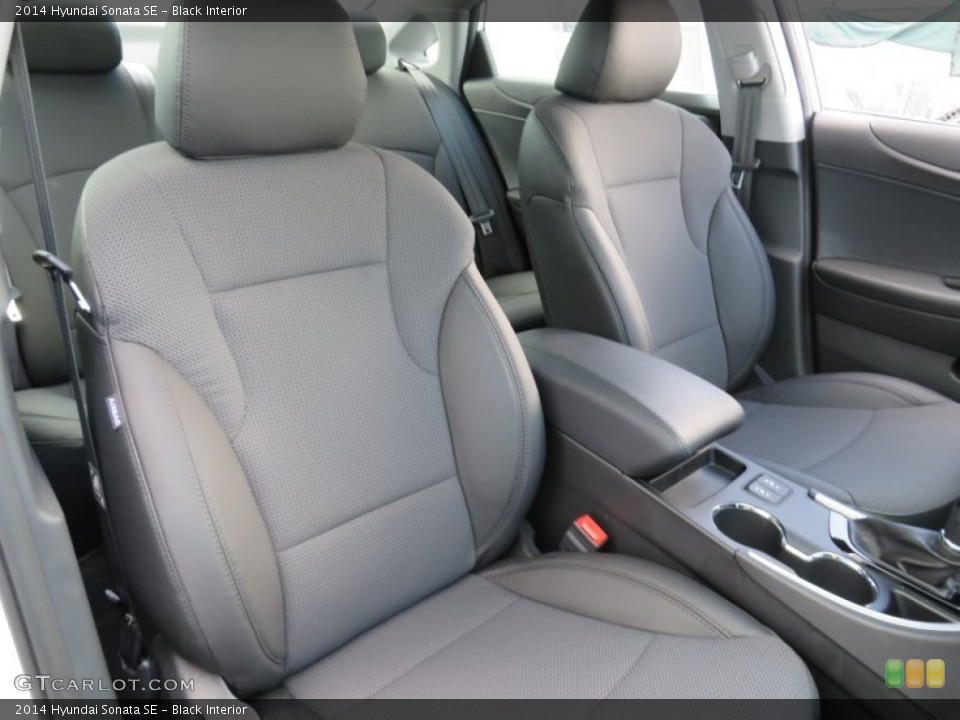 Black Interior Front Seat for the 2014 Hyundai Sonata SE #87340129