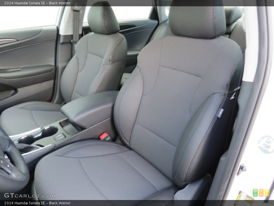 Black Interior Front Seat for the 2014 Hyundai Sonata SE #87340180