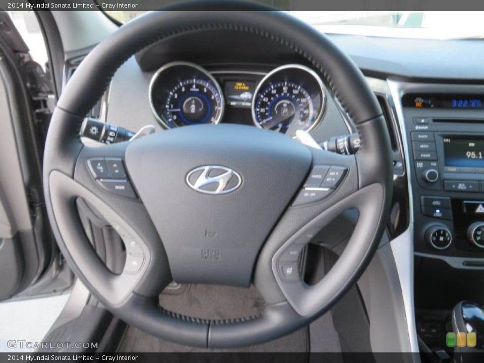 Gray Interior Steering Wheel for the 2014 Hyundai Sonata Limited #87340552