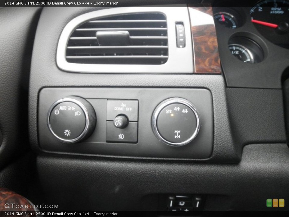 Ebony Interior Controls for the 2014 GMC Sierra 2500HD Denali Crew Cab 4x4 #87342695