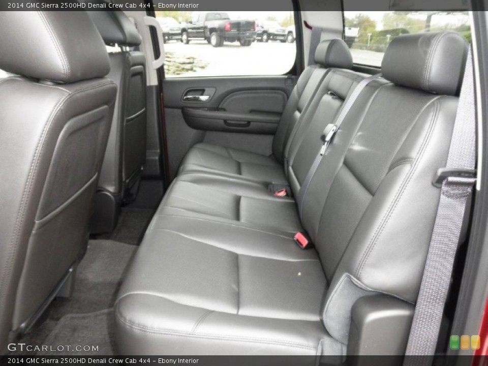 Ebony Interior Rear Seat for the 2014 GMC Sierra 2500HD Denali Crew Cab 4x4 #87342853
