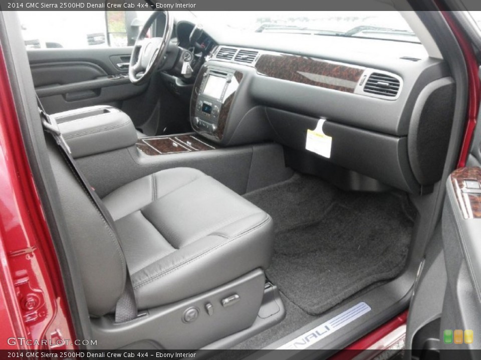 Ebony Interior Front Seat for the 2014 GMC Sierra 2500HD Denali Crew Cab 4x4 #87343018