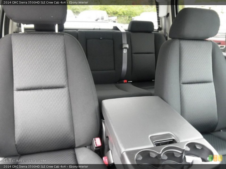 Ebony Interior Rear Seat for the 2014 GMC Sierra 3500HD SLE Crew Cab 4x4 #87343744
