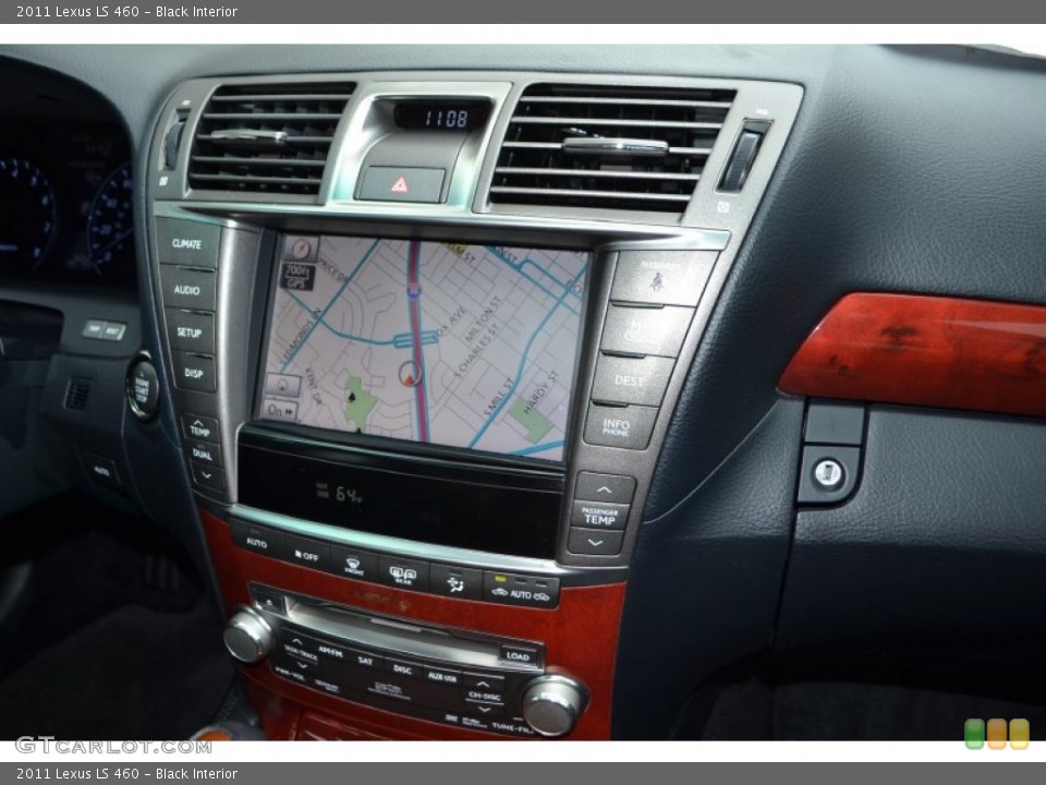 Black Interior Navigation for the 2011 Lexus LS 460 #87343756