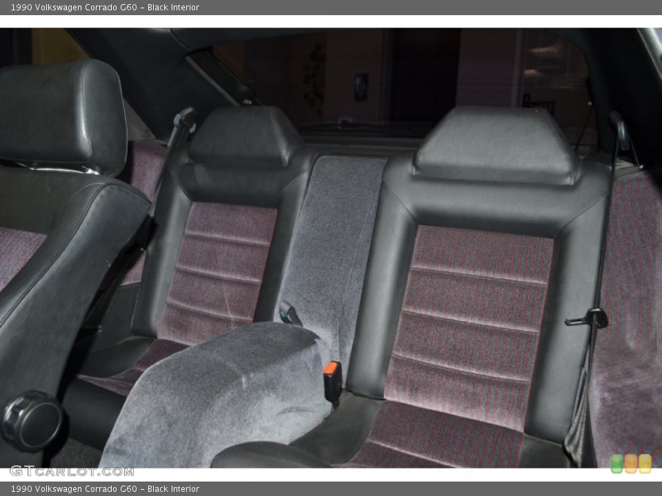 Black Interior Rear Seat for the 1990 Volkswagen Corrado G60 #87346350