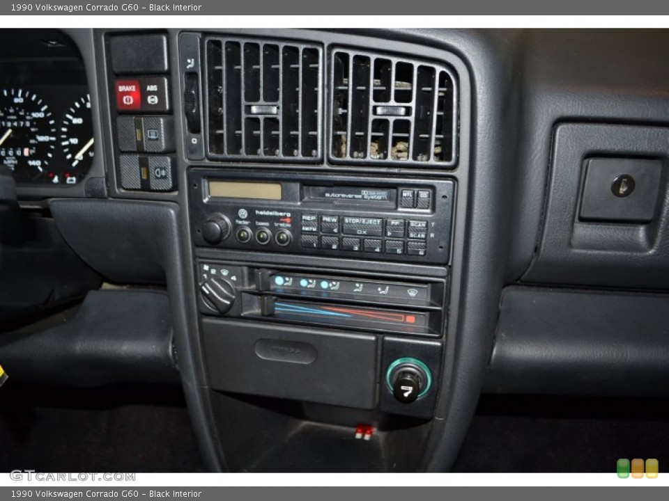 Black Interior Controls for the 1990 Volkswagen Corrado G60 #87346462