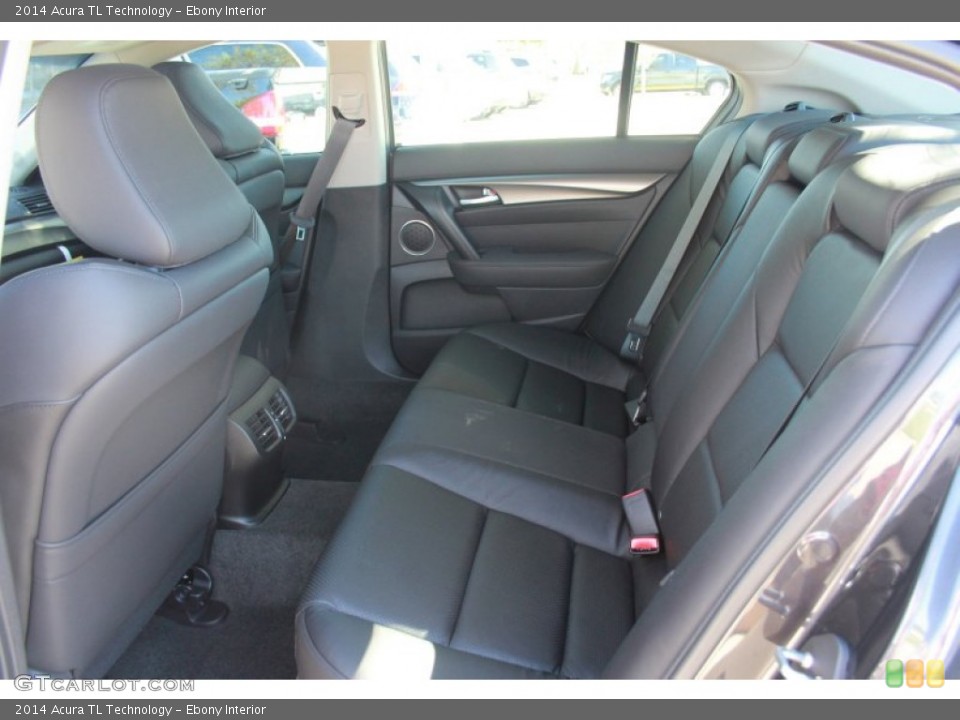 Ebony Interior Rear Seat for the 2014 Acura TL Technology #87355297
