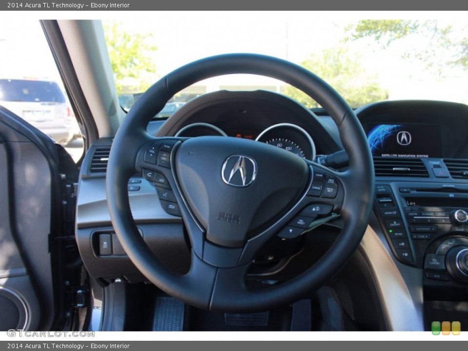 Ebony Interior Steering Wheel for the 2014 Acura TL Technology #87355552