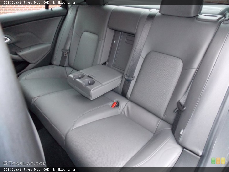 Jet Black Interior Rear Seat for the 2010 Saab 9-5 Aero Sedan XWD #87356512