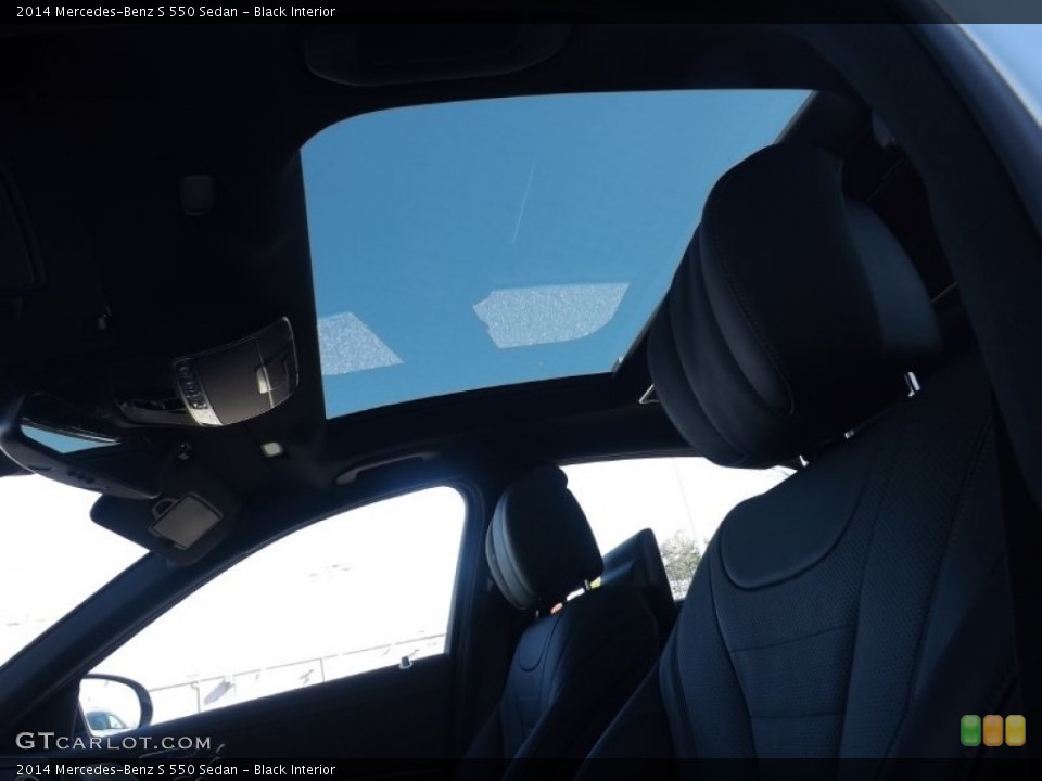 Black Interior Sunroof for the 2014 Mercedes-Benz S 550 Sedan #87357613
