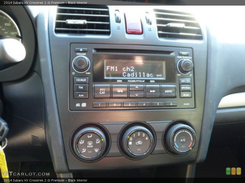 Black Interior Controls for the 2014 Subaru XV Crosstrek 2.0i Premium #87358904