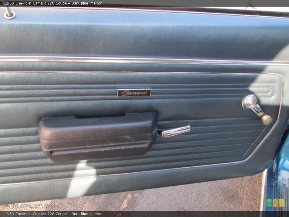 Dark Blue Interior Door Panel for the 1969 Chevrolet Camaro Z28 Coupe #87359187