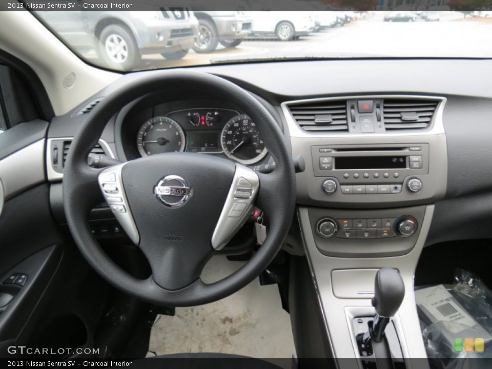 Charcoal Interior Dashboard for the 2013 Nissan Sentra SV #87361908