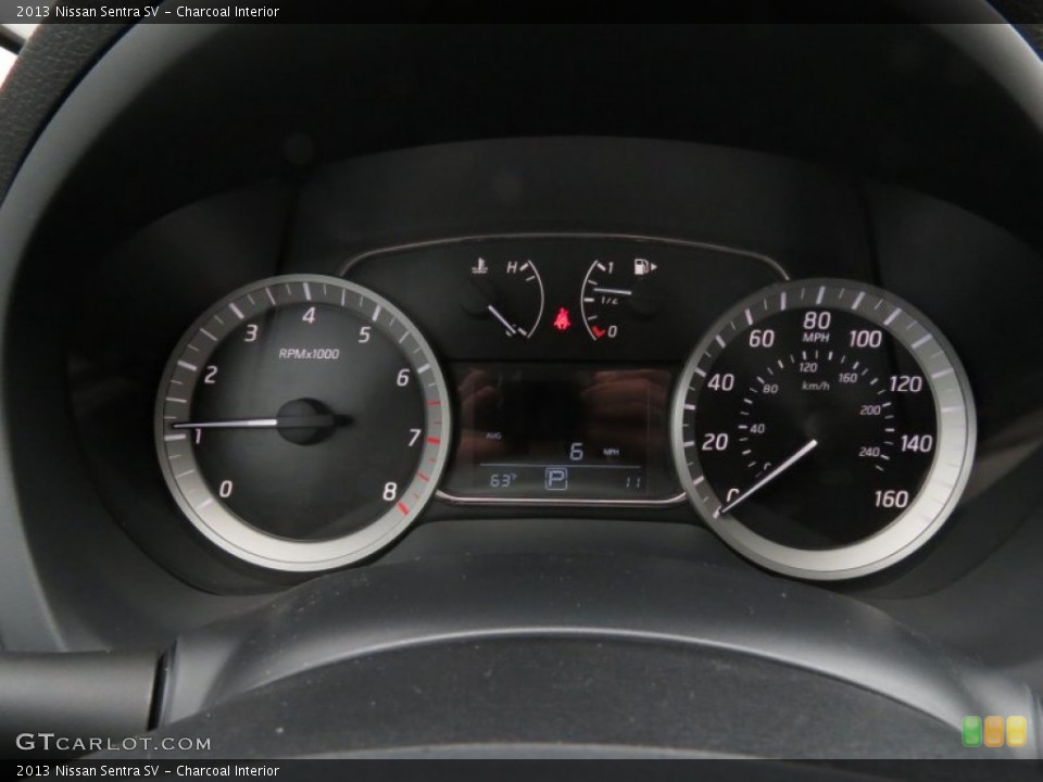 Charcoal Interior Gauges for the 2013 Nissan Sentra SV #87361954