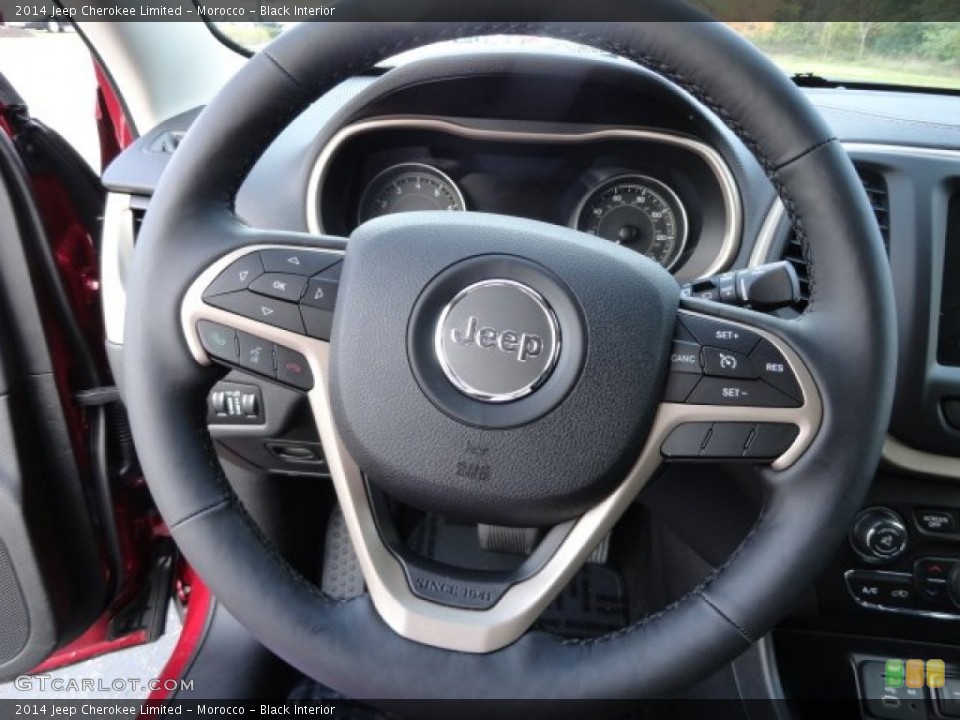 Morocco - Black Interior Steering Wheel for the 2014 Jeep Cherokee Limited #87364081