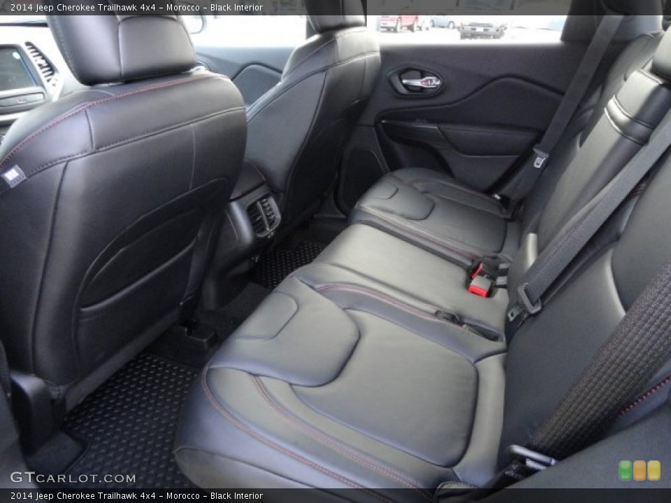 Morocco - Black Interior Rear Seat for the 2014 Jeep Cherokee Trailhawk 4x4 #87364444