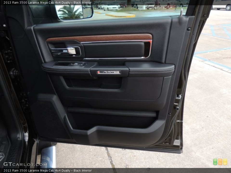 Black Interior Door Panel for the 2013 Ram 3500 Laramie Mega Cab 4x4 Dually #87364660