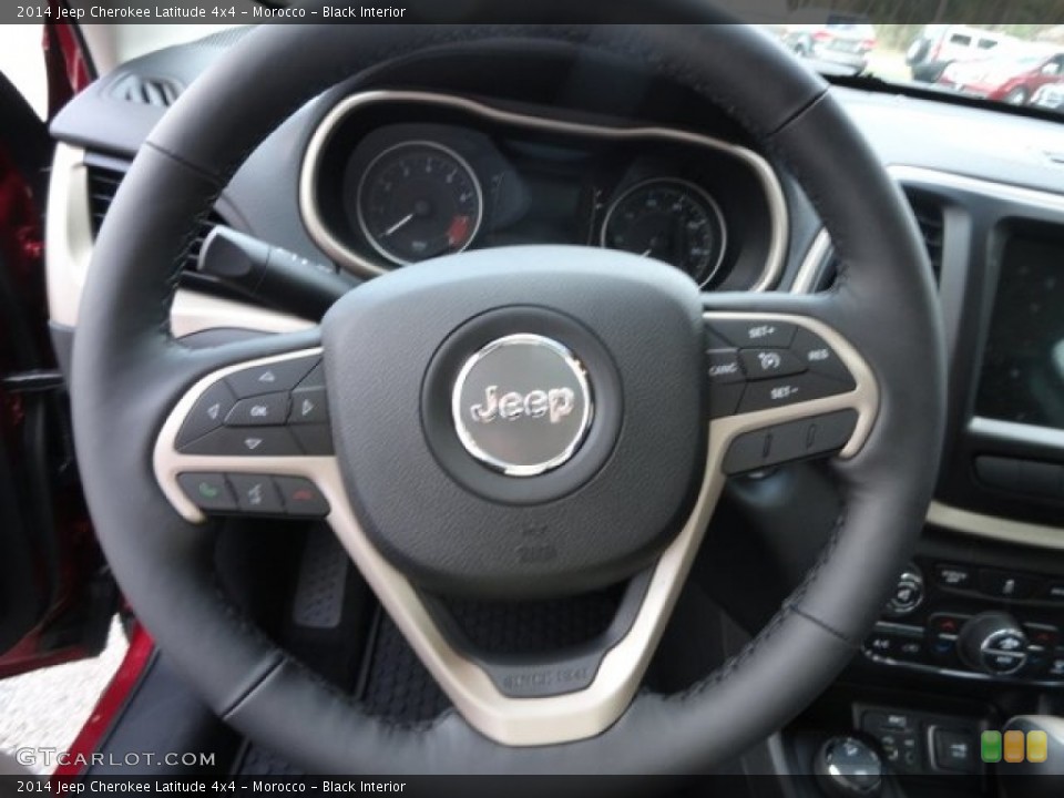 Morocco - Black Interior Steering Wheel for the 2014 Jeep Cherokee Latitude 4x4 #87364768
