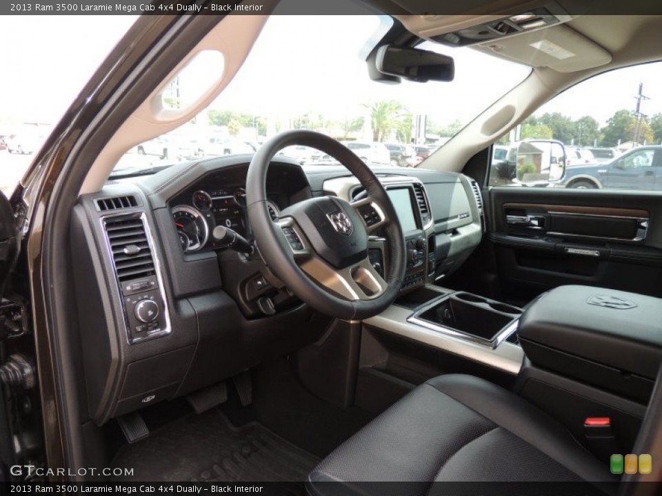 Black Interior Prime Interior for the 2013 Ram 3500 Laramie Mega Cab 4x4 Dually #87364804