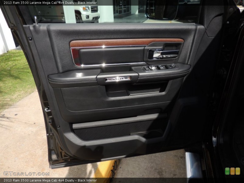 Black Interior Door Panel for the 2013 Ram 3500 Laramie Mega Cab 4x4 Dually #87364828