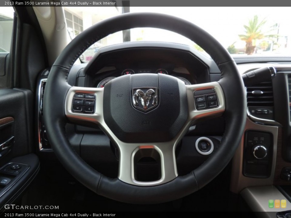 Black Interior Steering Wheel for the 2013 Ram 3500 Laramie Mega Cab 4x4 Dually #87364855
