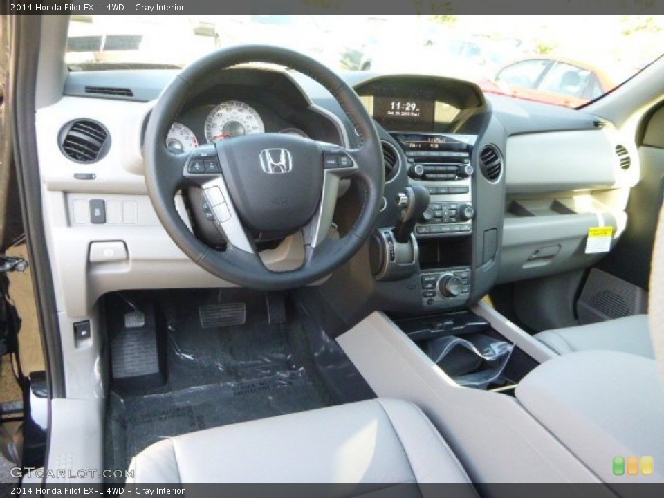 Gray Interior Prime Interior for the 2014 Honda Pilot EX-L 4WD #87369253