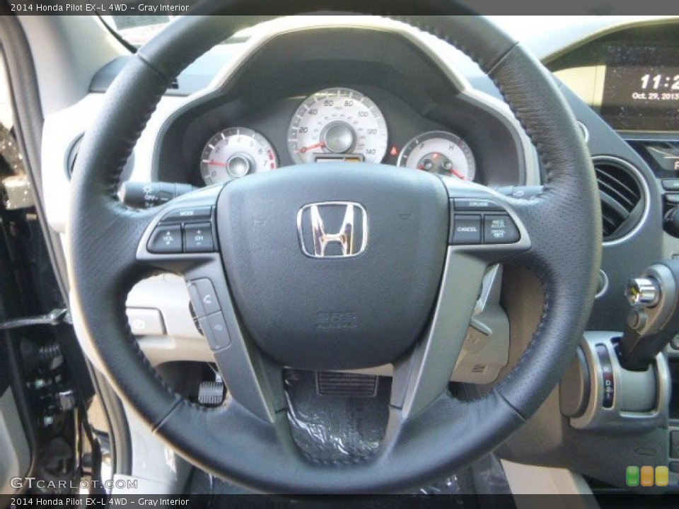 Gray Interior Steering Wheel for the 2014 Honda Pilot EX-L 4WD #87369337