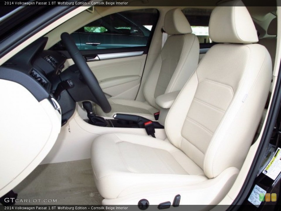 Cornsilk Beige Interior Front Seat for the 2014 Volkswagen Passat 1.8T Wolfsburg Edition #87370438