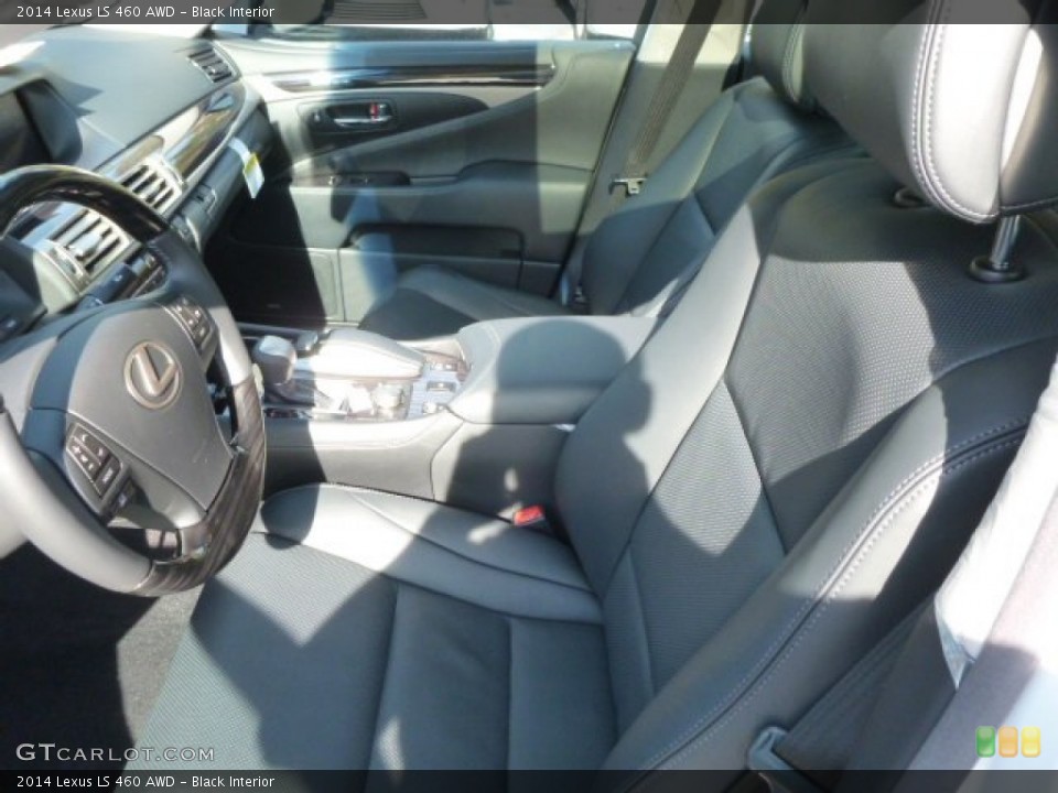 Black Interior Front Seat for the 2014 Lexus LS 460 AWD #87370837