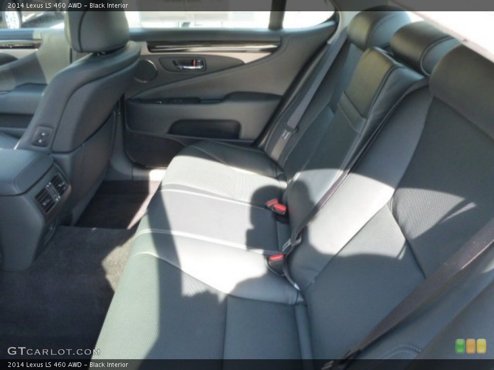 Black Interior Rear Seat for the 2014 Lexus LS 460 AWD #87370858