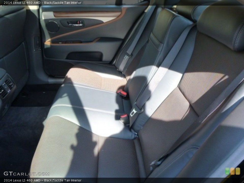Black/Saddle Tan Interior Rear Seat for the 2014 Lexus LS 460 AWD #87371674