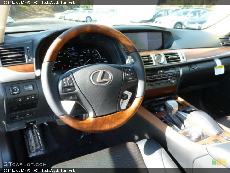 Black/Saddle Tan Interior Prime Interior for the 2014 Lexus LS 460 AWD #87371689