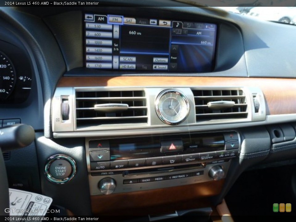 Black/Saddle Tan Interior Controls for the 2014 Lexus LS 460 AWD #87371828