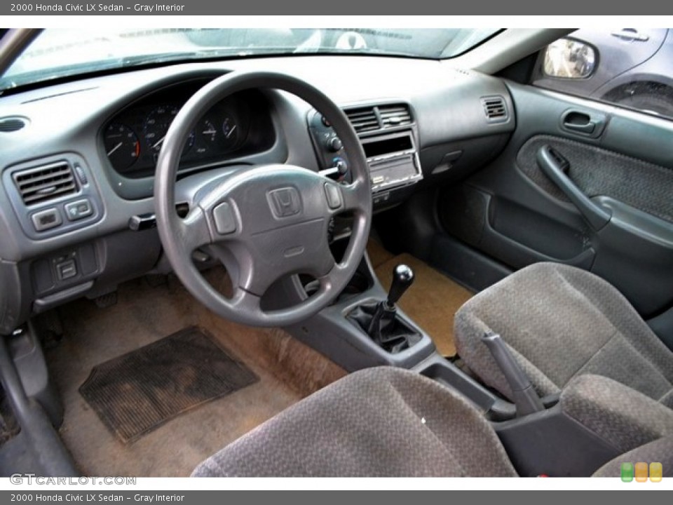 Gray 2000 Honda Civic Interiors