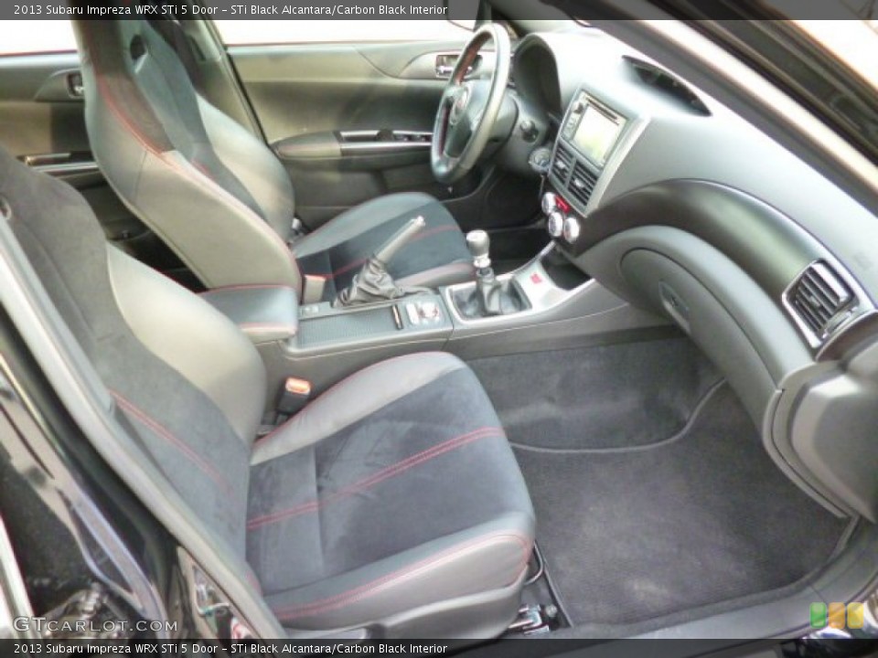 STi Black Alcantara/Carbon Black Interior Front Seat for the 2013 Subaru Impreza WRX STi 5 Door #87371920