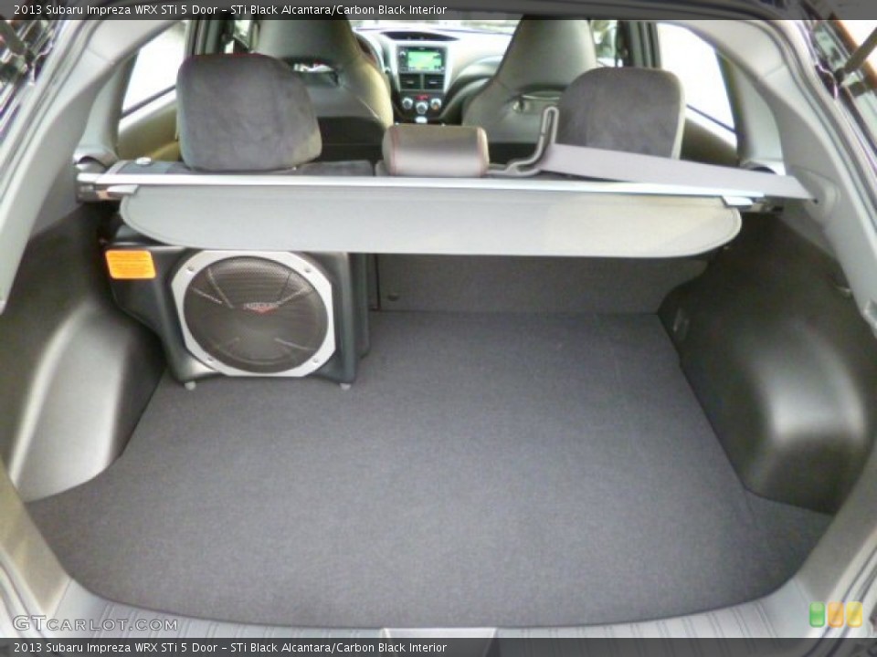 STi Black Alcantara/Carbon Black Interior Trunk for the 2013 Subaru Impreza WRX STi 5 Door #87371956