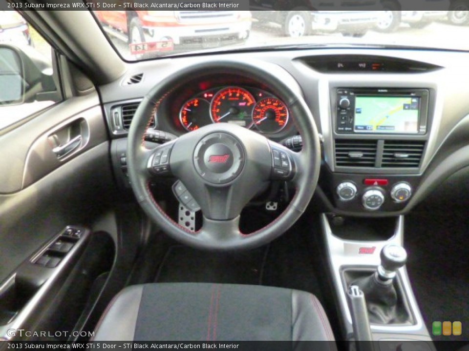STi Black Alcantara/Carbon Black Interior Dashboard for the 2013 Subaru Impreza WRX STi 5 Door #87372046