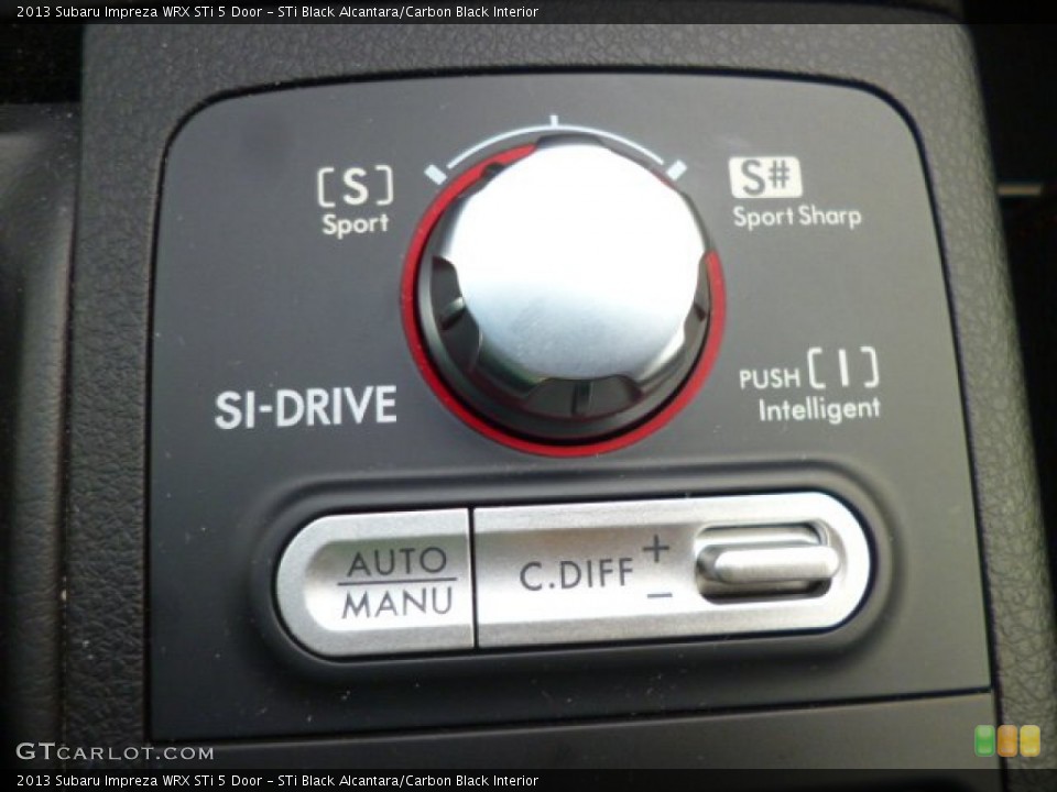 STi Black Alcantara/Carbon Black Interior Controls for the 2013 Subaru Impreza WRX STi 5 Door #87372067