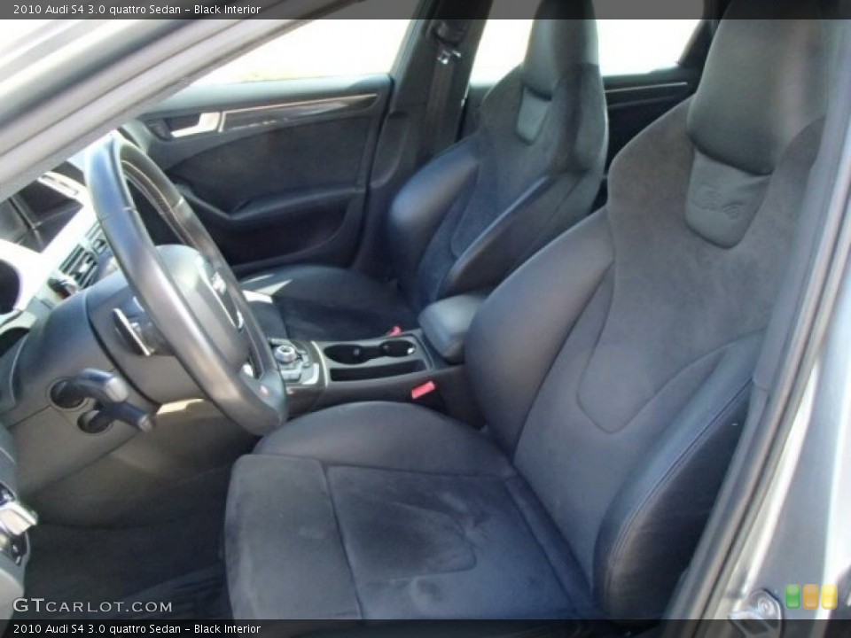 Black Interior Front Seat for the 2010 Audi S4 3.0 quattro Sedan #87372187