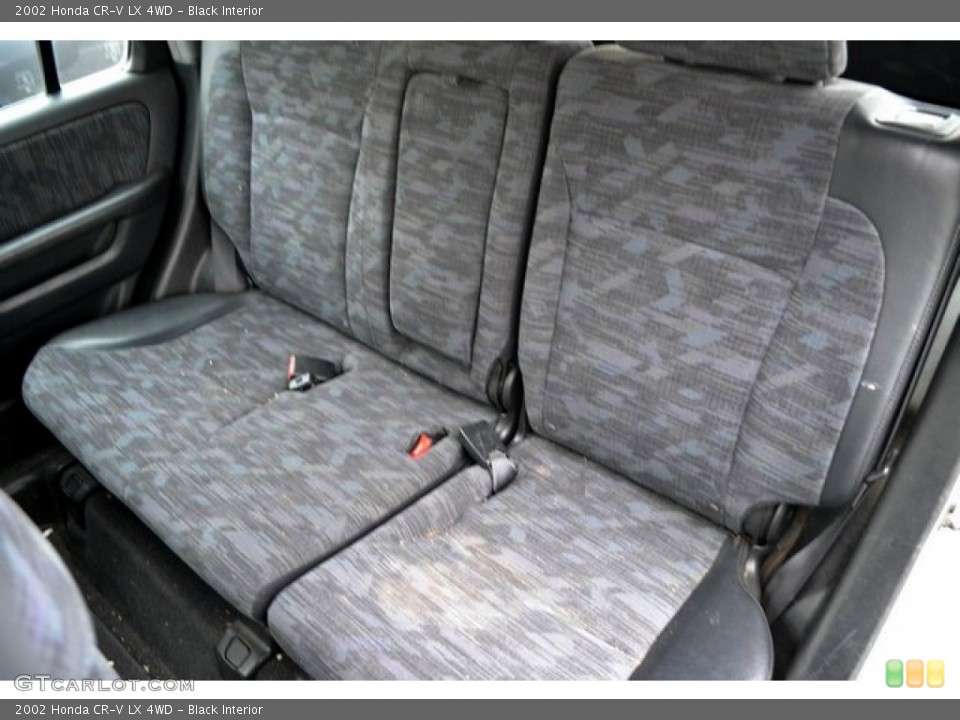 Black Interior Rear Seat for the 2002 Honda CR-V LX 4WD #87373906