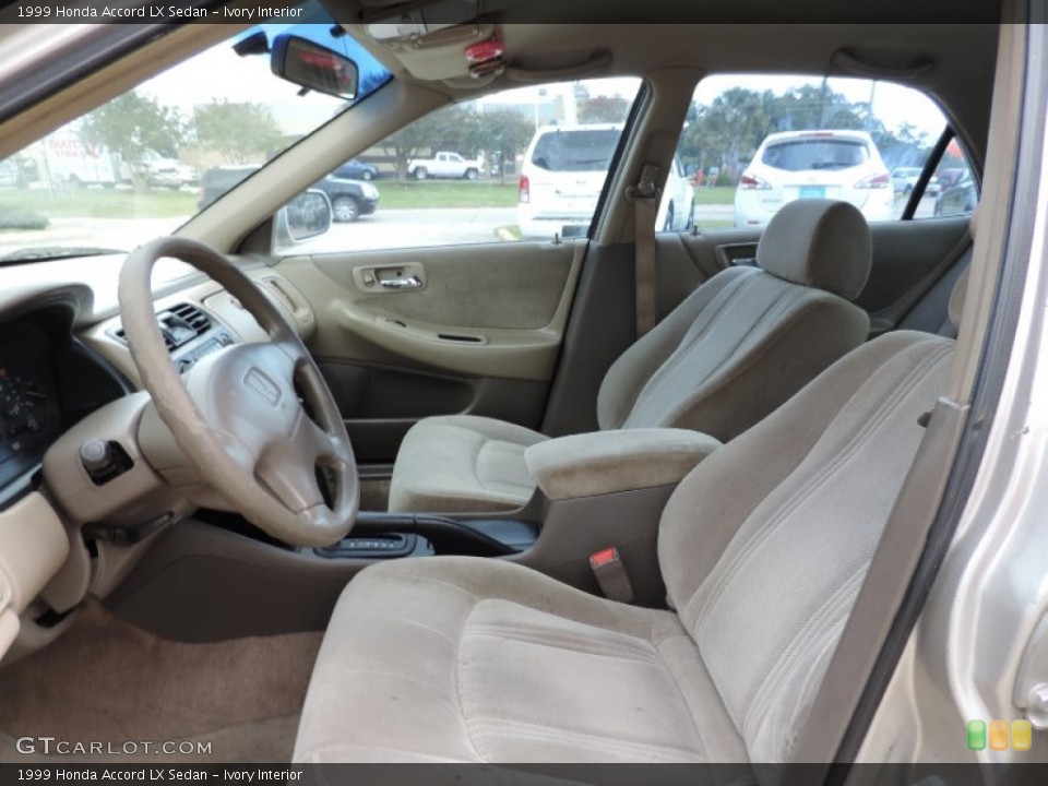 Ivory Interior Front Seat for the 1999 Honda Accord LX Sedan #87377386