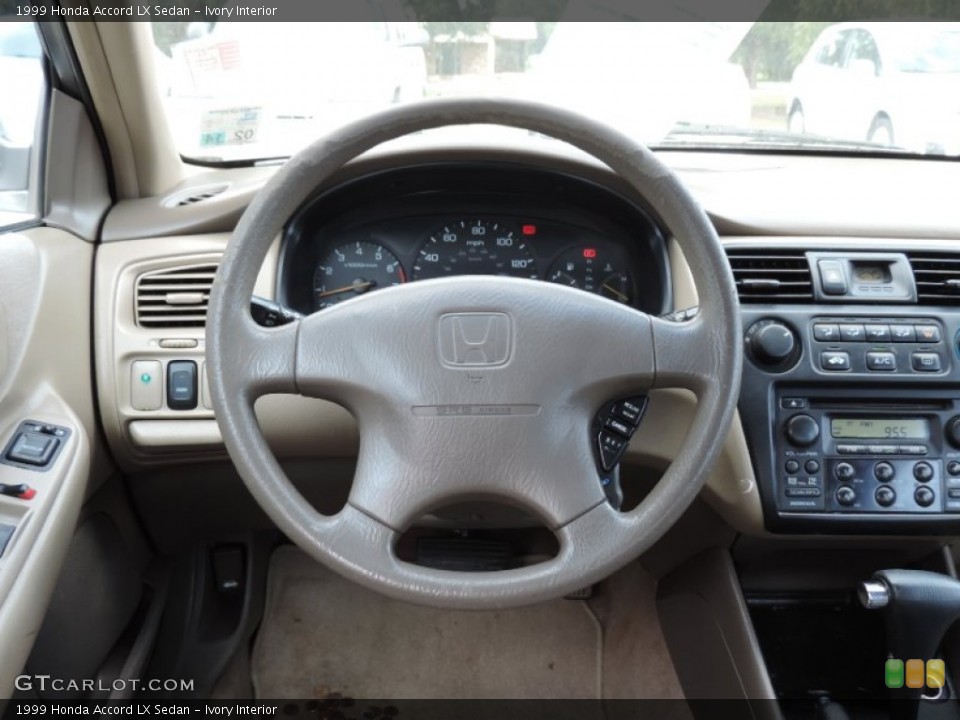 Ivory Interior Steering Wheel for the 1999 Honda Accord LX Sedan #87377404