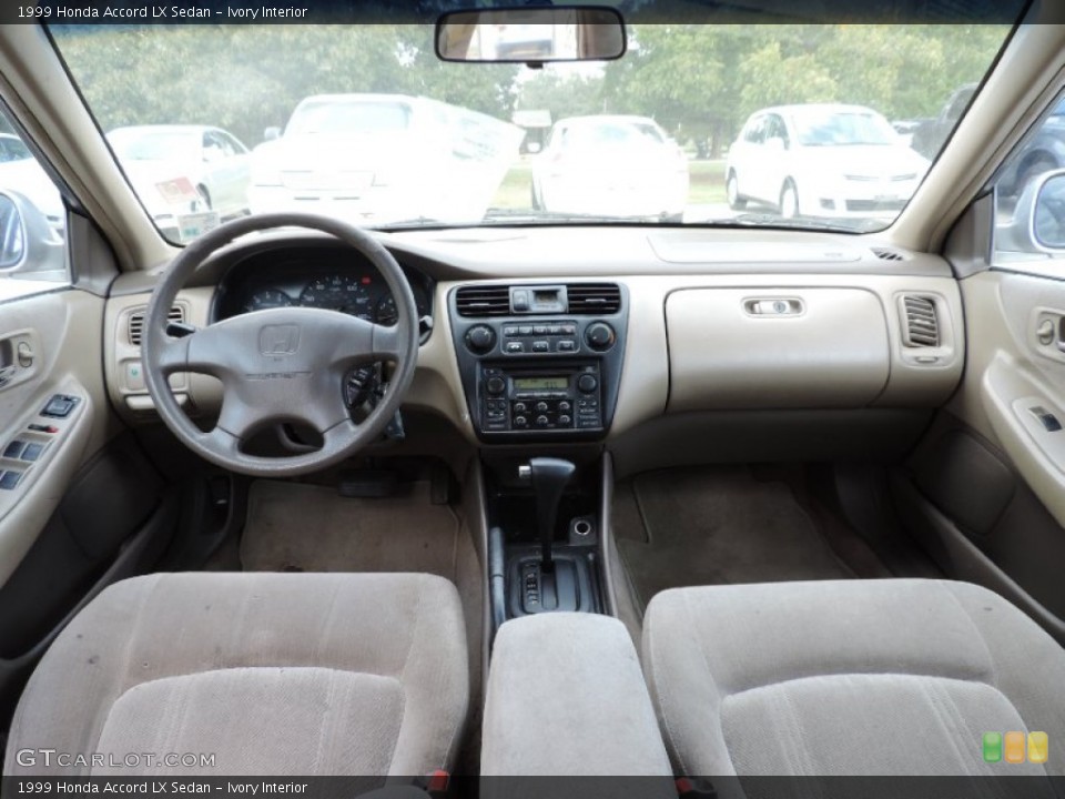 Ivory Interior Dashboard for the 1999 Honda Accord LX Sedan #87377416