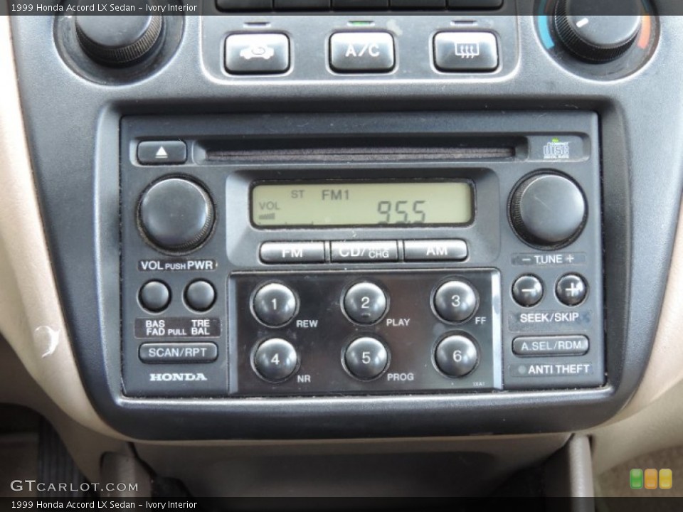 Ivory Interior Audio System for the 1999 Honda Accord LX Sedan #87377488
