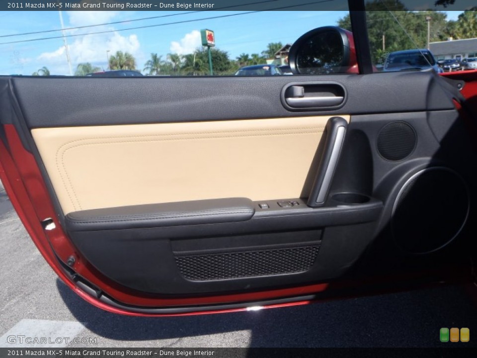 Dune Beige Interior Door Panel for the 2011 Mazda MX-5 Miata Grand Touring Roadster #87381467